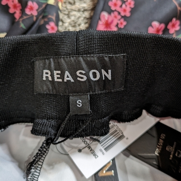 NWT Reason Dream Jogger tiger & koi black pink orange jogger pant S - Picture 13 of 15